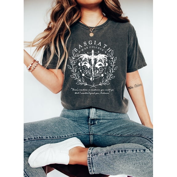 Basgiath War College Scribe Fourth Wing Dragon Rider T-Shirt All size S-3XL