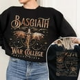 thumbnail image 1 of Basgiath War College Sweatshirt, Fourth Wing 2 Sided Shirt, Xaden Riorson Fan, Dragon Rider Merch, Onyx Storm Book, The Empyrean Book Series Sweatshirt All Size S-5XL, 1 of 5