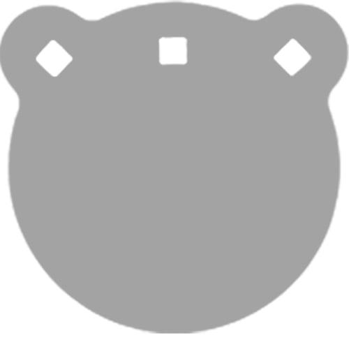 Bash Target Supply AR500 Gong Round Steel Target, 6-1/2in Thick