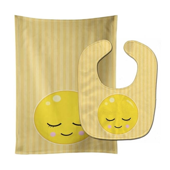 Bashful Face Baby Bib & Burp Cloth