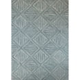 thumbnail image 1 of Bashian 30x96" Hand-Tufted Runner Transitional Wool Area Rug in Azure, 1 of 5