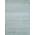thumbnail image 1 of Bashian  5 ft. x 7 ft. 6 in. Contempo Solid Transitional 100 Percent Wool Hand Loomed Rectangle Area Rug - Sky Blue & Ivory, 1 of 1
