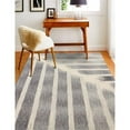 thumbnail image 1 of Bashian  7 ft. 9 in. x 9 ft. 9 in. Greenwich Collection Contemporary Wool & Viscose Hand Tufted Area Rug - Ivy & Grey, 1 of 1