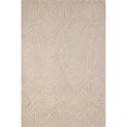 thumbnail image 1 of Bashian 90x114" Hand-Tufted Transitional Wool Area Rug in Beige, 1 of 6