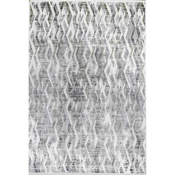 Bashian Allure Gema 5' x 8' Area Rug in Beige and Gray