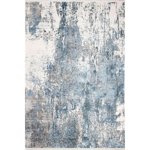 Bashian Allure Gracee 8'6" x 11'6" Area Rug in Ivory and Blue