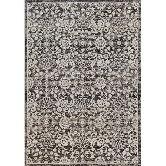 Bashian Area Rug Charcoal 5' X 7'6"
