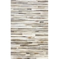 thumbnail image 1 of Bashian  Bashian Santa Fe Collection Contemporary Leather Hand Stitched Area Rug - Grey - 8 x 10 ft., 1 of 1