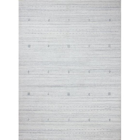 Bashian  Bashian Terrain Collection Geometric Contemporary Wool & Viscose Hand Loomed Area Rug - Glacier - 2 ft. 6 in. x 8 ft.