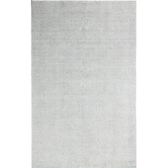Bashian Bashian Vestige Collection Solid Transitional 100 Percent Viscose Pile Hand Loomed Area Rug - Grey - 5 ft. x 7 ft. 6 in.