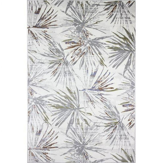 Bashian C190-IVRU-2.6X8-CA110 2 ft. 6 in. x 8 ft. Carlyle Transitional Polypropylene & Polyester Power Loom Rectangle Area Rug, Ivory & Rust