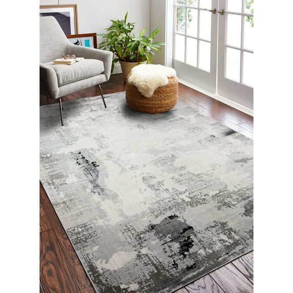 Bashian Capri 7'9" x 9'9" Area Rug in Beige and Gray