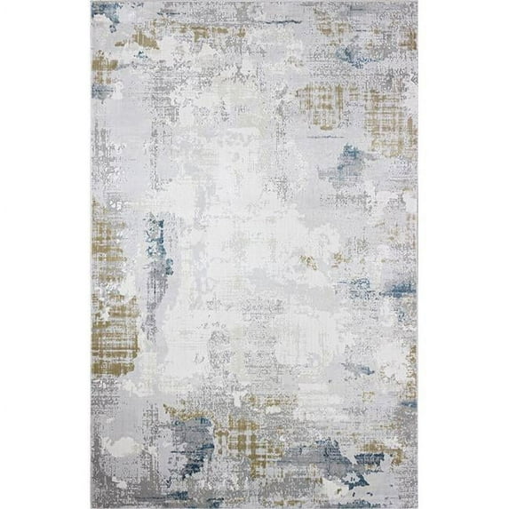 Bashian Capri Haze 5' x 7'6" Area Rug in Ivory and Blue