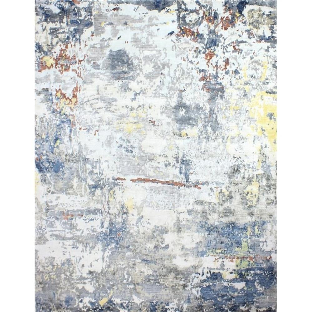 Cascade Hand-Knotted Multicolor Viscose 6' x 9' Rug