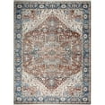 thumbnail image 1 of Bashian  Century Geometric Transitional Polyester Power Loom Rectangle Area Rug - Rust - 3 ft. 6 in. x 5 ft. 6 in., 1 of 1