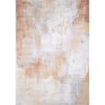 thumbnail image 1 of Bashian E110-IVRS-9X12-5570A 8 ft. 6 in. x 11 ft. 6 in. Everek Abstract Transitional Polypropylene Machine Made Rectangle Area Rug, Ivory & Rose, 1 of 4
