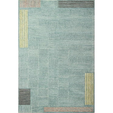 Bashian Emberly Area Rug Teal 3'6" X 5'6"