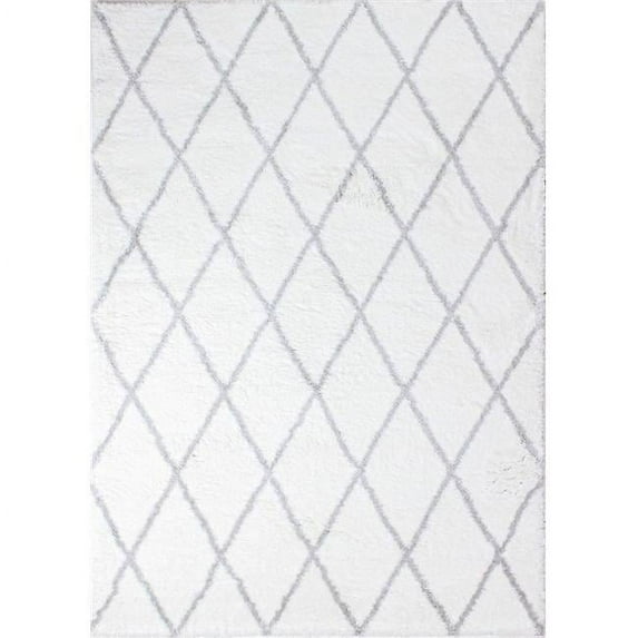 Bashian Faris Area Rug Wh/Grey 3'6" X 5'6"