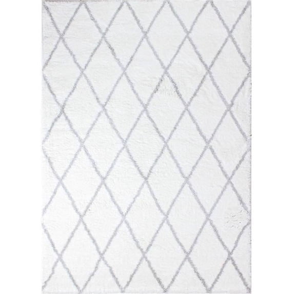 Bashian Faris Area Rug Wh/Grey 5' X 7'6"