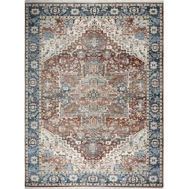 Bashian Gatlin Area Rug Rust 5' X 7'6"