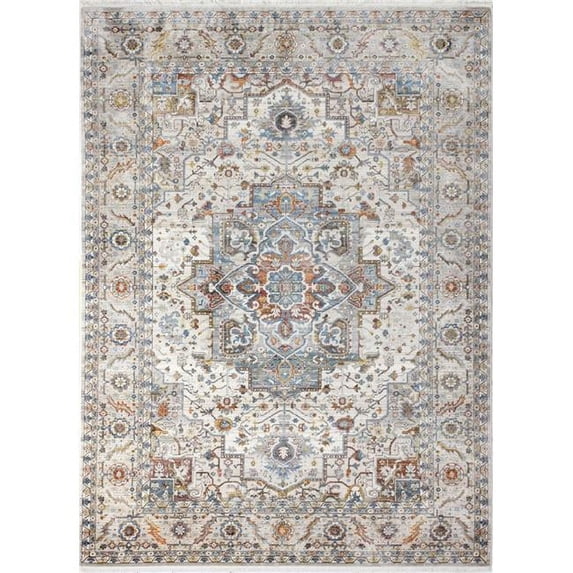 Bashian Gauge Area Rug Ivory 3'6" X 5'6"