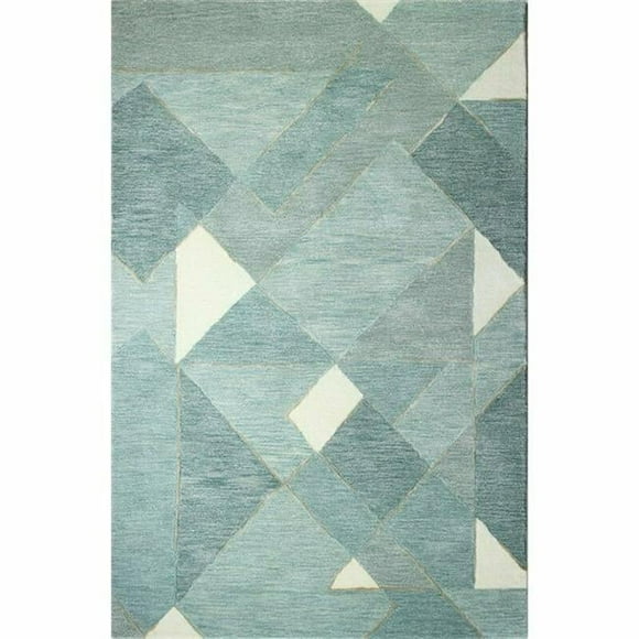 Bashian Greenwich Malik 5'6" x 8'6" Area Rug in Aqua