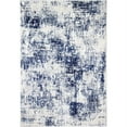 thumbnail image 1 of Bashian P141-IVBL-76X96-PS505 7 ft. 6 in. x 9 ft. 6 in. Positano Contemporary Polypropylene & Polyester Power Loom Area Rug - Ivory & Blue, 1 of 6