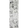 thumbnail image 1 of Bashian P141-IVGY-2.6X8-PS503 2 ft. 6 in. x 8 ft. Positano Collection Contemporary Polypropylene & Polyester Power Loom Area Rug, Ivy & Grey, 1 of 6