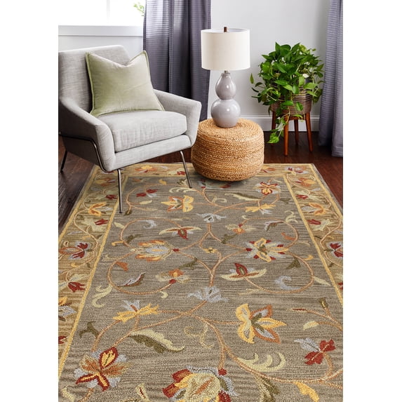 Bashian Priory Transitional Floral Area Rug