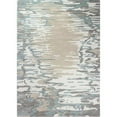 thumbnail image 1 of Bashian R129-IVAQ-6X9-HG383 5 ft. 6 in. x 8 ft. 6 in. Greenwich Contemporary Wool & Viscose Hand Tufted Area Rug, Ivory & Aqua, 1 of 6