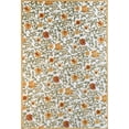 thumbnail image 1 of Bashian Rugs 42x66" Rectangular Microfiber Area Rug in Ivory/Rust, 1 of 6