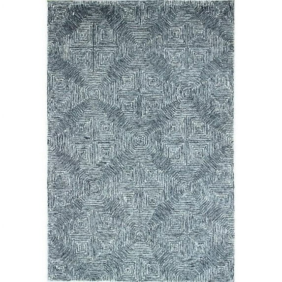 Bashian Rugs Emmitt Azure Transitional Area Rug Marine 3'6" X 5'6" 4' x 6'
