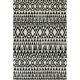 thumbnail image 1 of Bashian S185-IVBK-2.6X8-ST247 Bashian Chelsea Collection Moroccan Contemporary 100 Percent Wool Hand Tufted Area Rug, Ivory & Black - 2 ft. 6 in. x 8 ft., 1 of 5