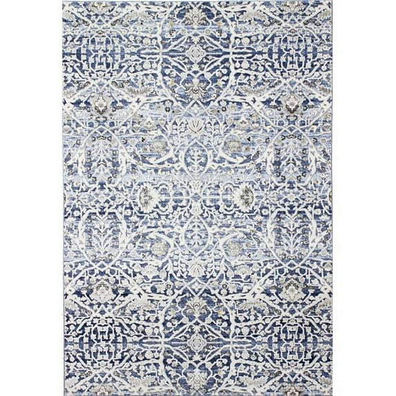 Bashian Sevilla Transitional Polypropylene & Polyester Power Loom Rectangle Area Rug - Blue - 8 ft. 6 in. x 11 ft. 6 in.