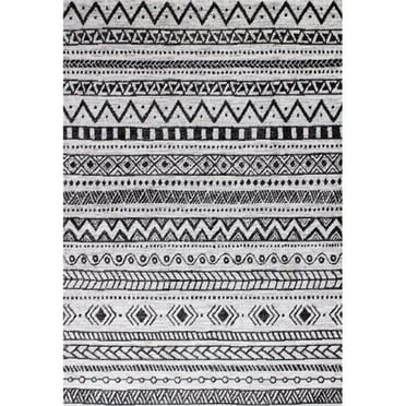 Bashian Tangier Adelaide 8'6" X 11'6" Area Rug in Ivory and Charcoal