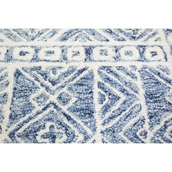 Bashian R131-BL-4X6-AL119 3.6 x 5.6 in. Valencia Transitional Hand Tufted Area Rug, Blue
