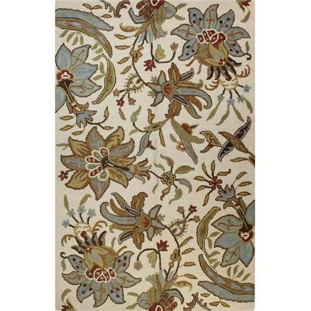 Bashian Valencia Wallace 7'6" x 9'6" Area Rug in Ivory