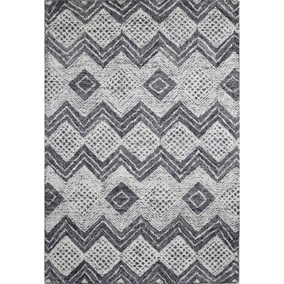 Bashian Verona Nabina 7'6" x 9'6" Area Rug in Ivory and Marine