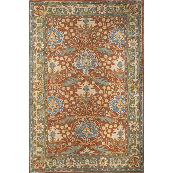 Bashian Wilshire Somers 8'6'' X 11'6'' Area Rug in Rust