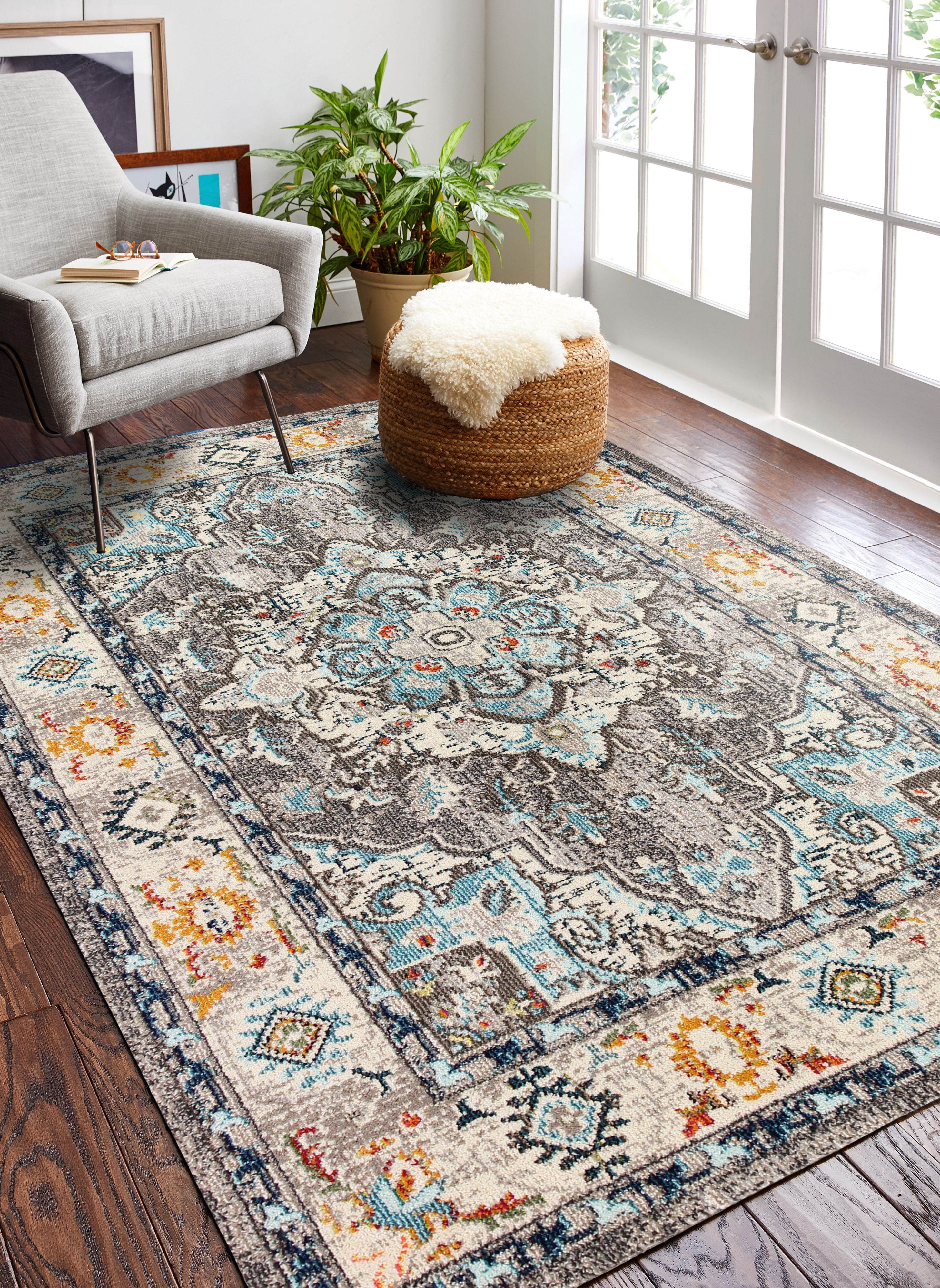 Bashian Zell Transitional Geometric Area Rug - Walmart.com