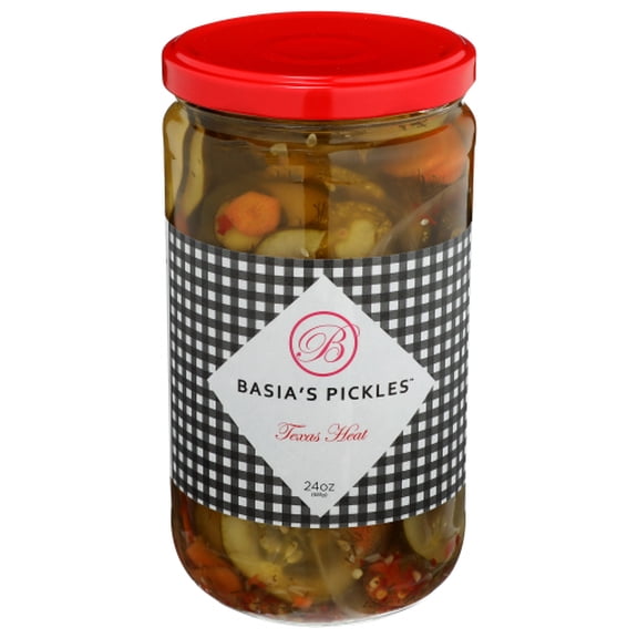 Basias Pickles Texas Heat Pickles 24 oz (Pack of 12)