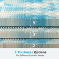 thumbnail image 1 of Basic 2/3/4 Inch And Upgraded 5zone 2/3/4 Inch Mattress Topper Comfort Bed Topper Cooling Mattress Pad Gel Premium Memory Foam Mattress, CertiPUR-US, 1 of 11