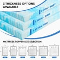thumbnail image 1 of Basic 2/3/4 Inch And Upgraded 5zone 2/3/4 Inch Mattress Topper Comfort Bed Topper Cooling Mattress Pad Gel Premium Memory Foam Mattress, CertiPUR-US, 1 of 11
