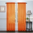thumbnail image 1 of Basic 2 Pack Sheer Voile Home Window Curtains - Assorted Colors & Sizes, 1 of 13
