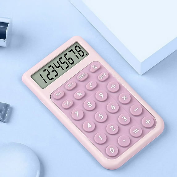 Basic 4 Function Calculator for Students and Office: Small, Portable, and Easy-to-use - Suitable for School and Office Essentials, Student Function Calculator