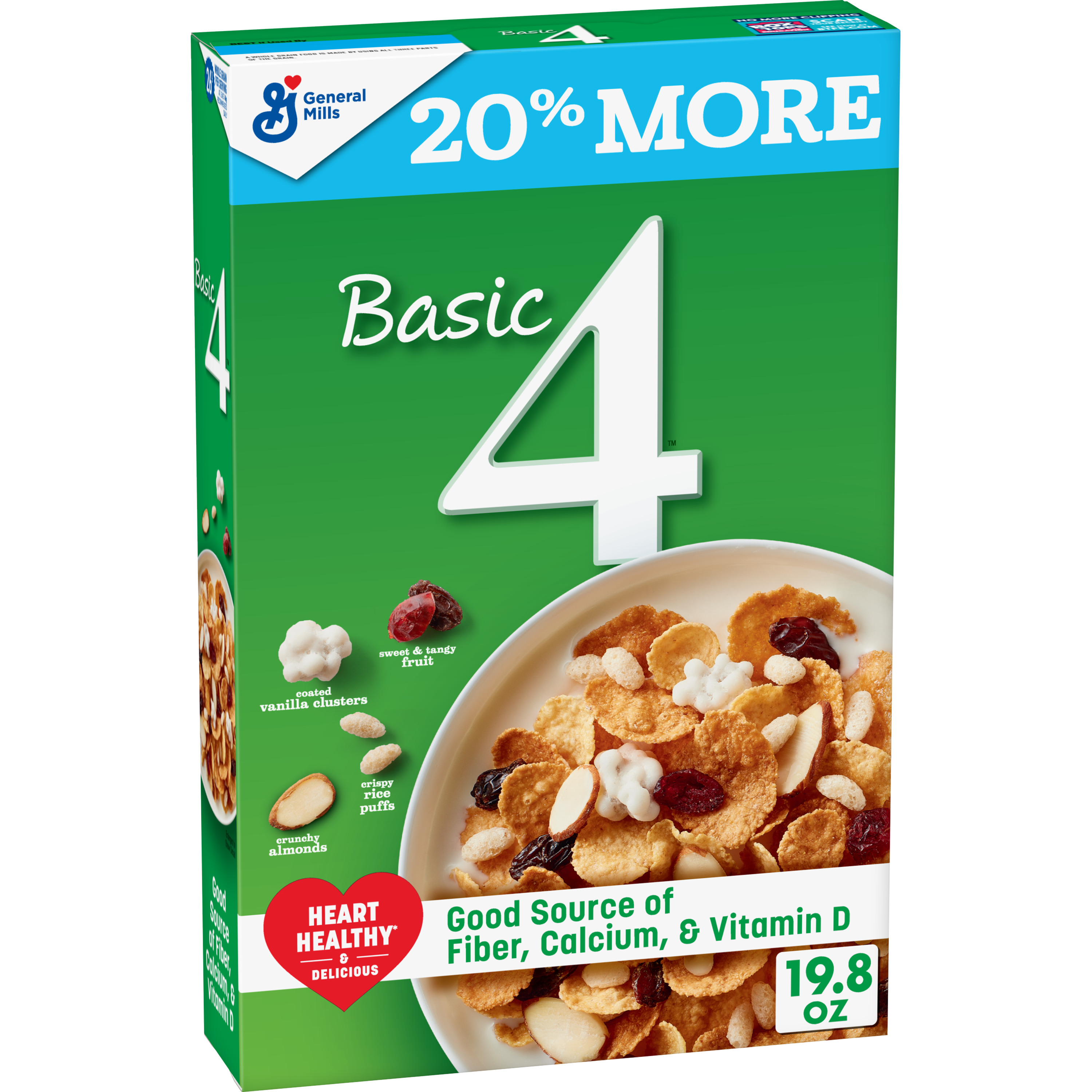 Basic 4, Multigrain Fruit and Nuts Cereal, 19.8 oz pack of 2 - image 1 of 9