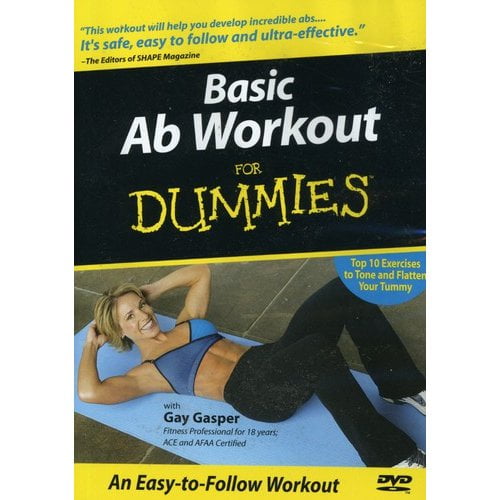 Pre-Owned - Basic Ab Workout For Dummies with Gay Gasper (DVD, 2002) NEW