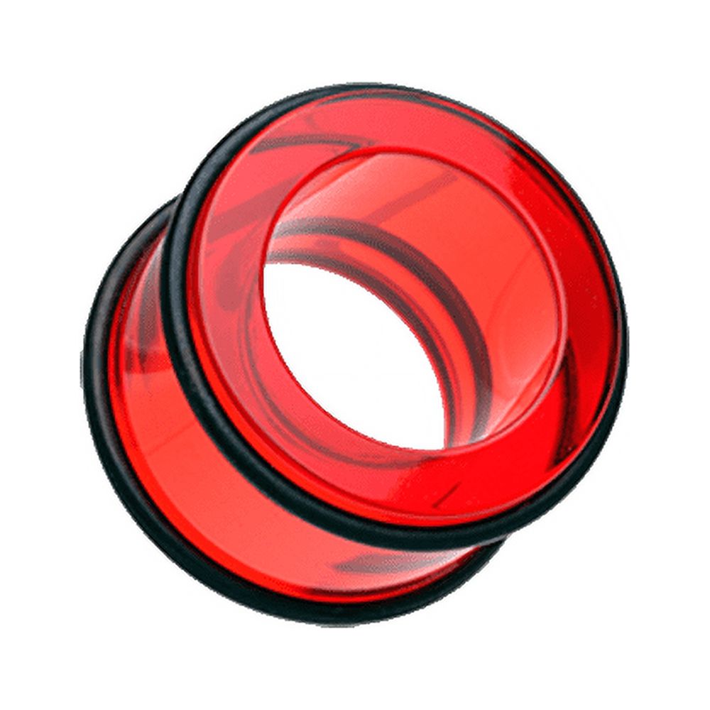 Basic Acrylic No Flare Ear Gauge Tunnel Plug Earrings