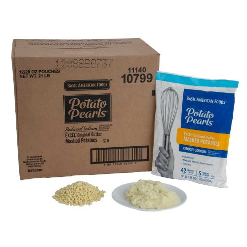 Basic American Foods Excel Original Butter Mashed Potatoes, 28 Oz - 12 Per Case