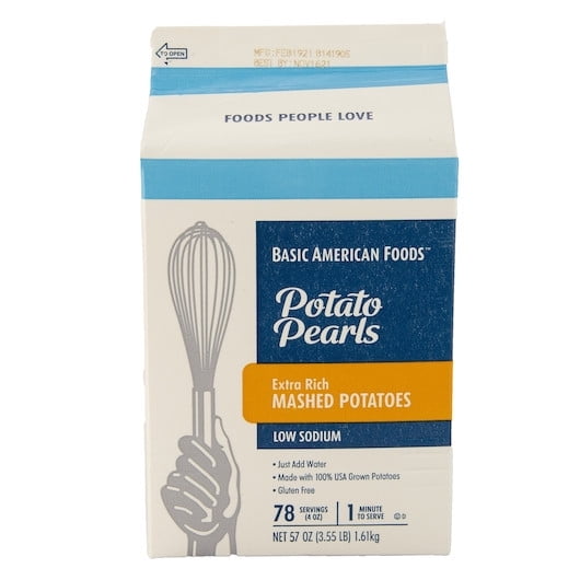 Basic american foods instant mashed potatoes hotsell